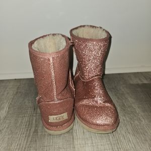 Pink Glitter Uggs